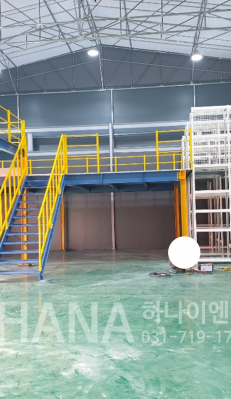 인천 기계장비 제조 기업 철골중이층 시공현…